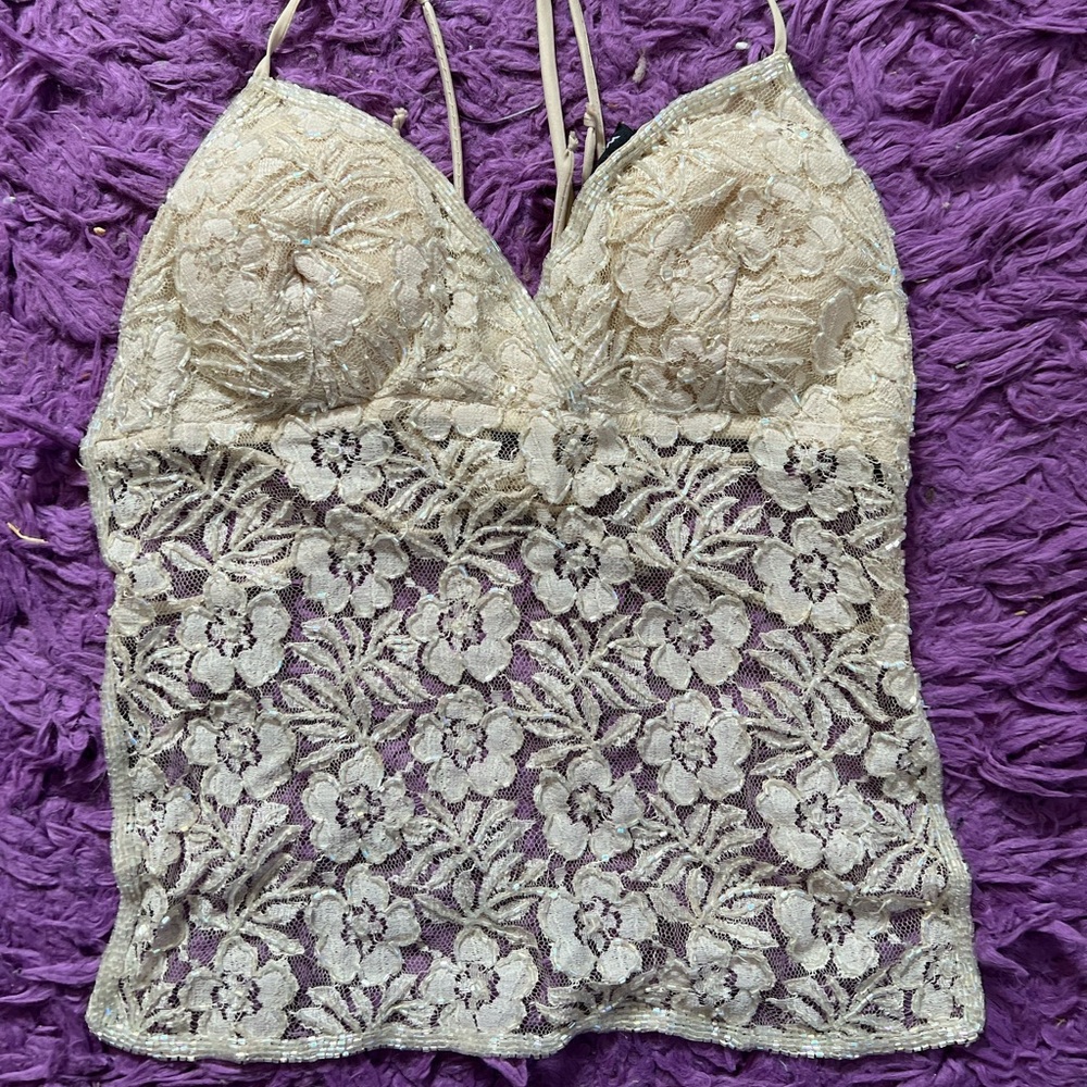 VINTAGE / Y2K Beaded Top